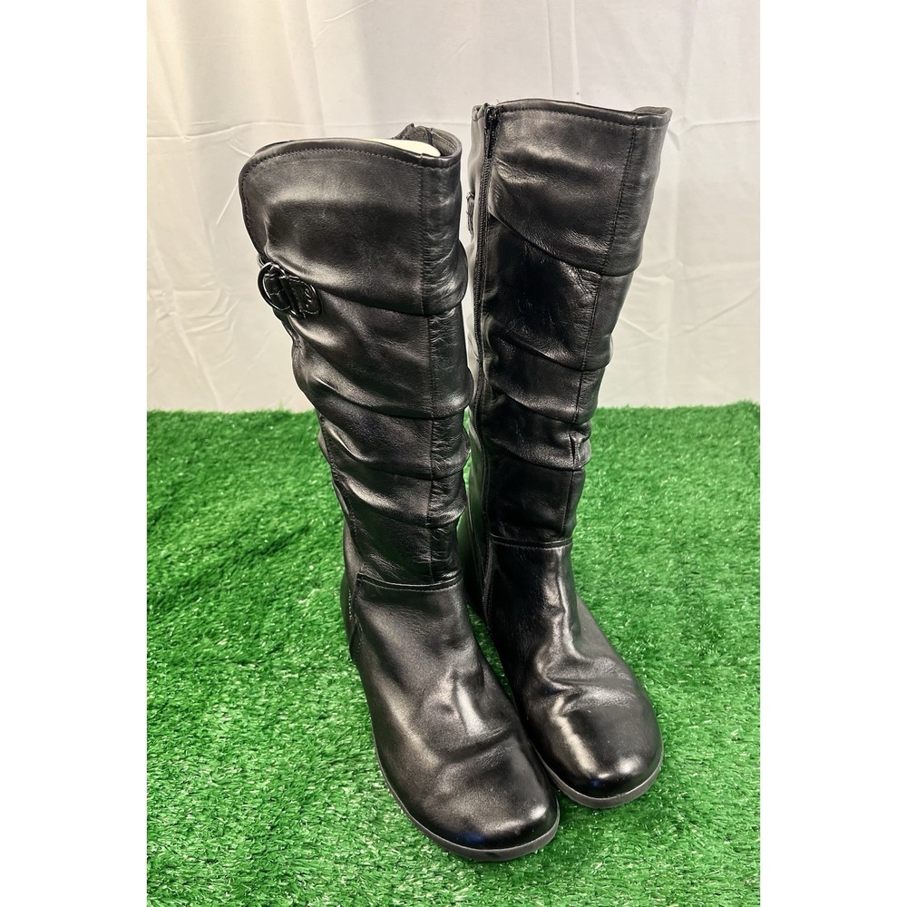 Josef Seibel Naly 23 Women's Tall Boots Black 40 US 9.5 Faux Fur Lined Slouchy - Picture 3 of 9